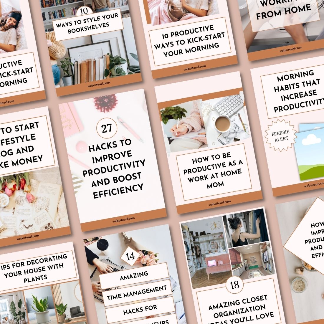 Pinterest Templates For Bloggers | Pinterest pin for Canva preview image.