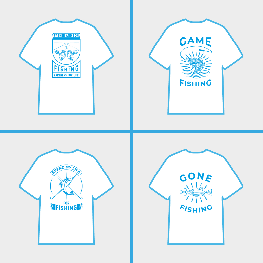 04 fishing t-shirt design preview image.