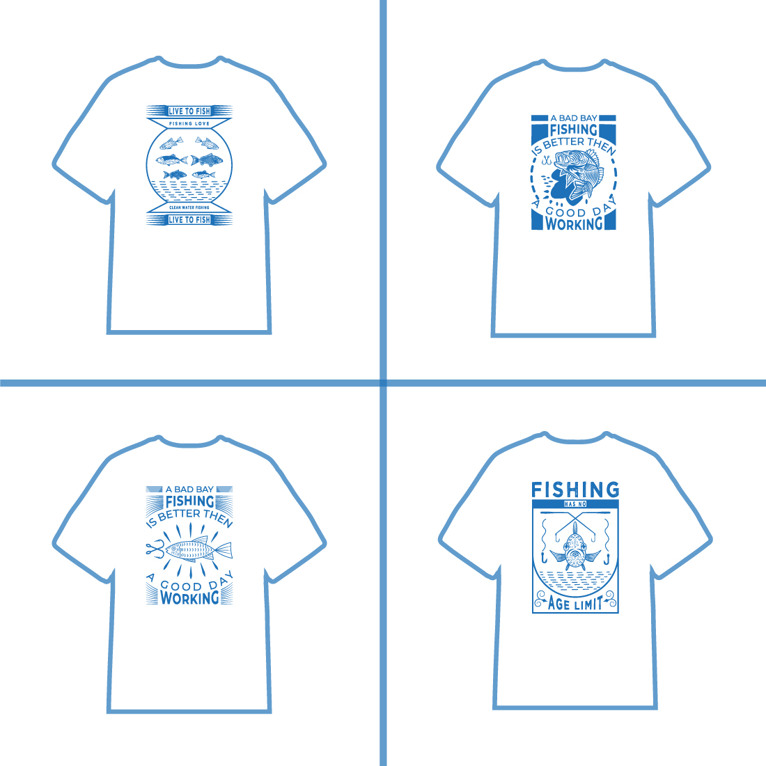 04 fishing t-shirt design preview image.
