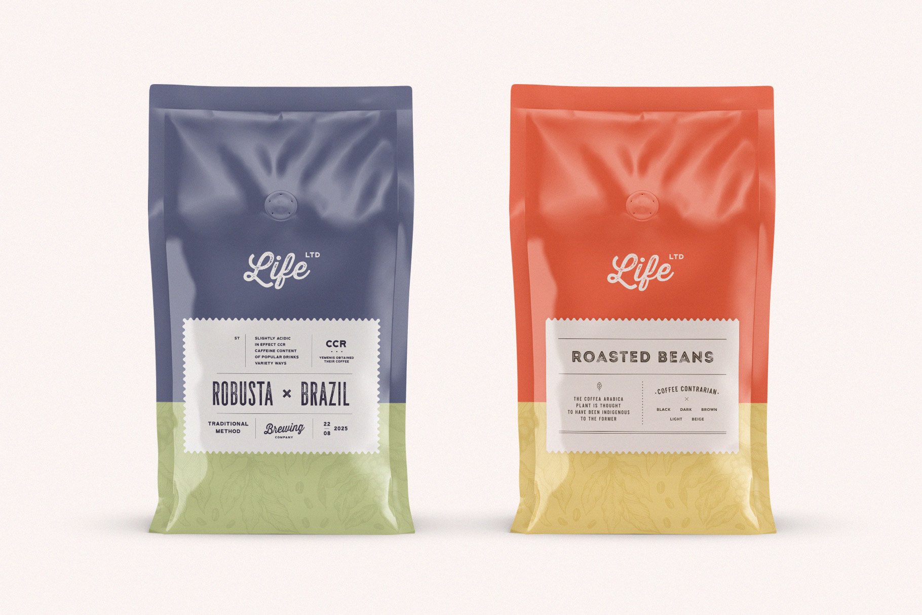 Coffee Bag Mockup Set preview image.