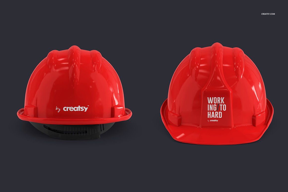 Hard Hat Mockup Set preview image.