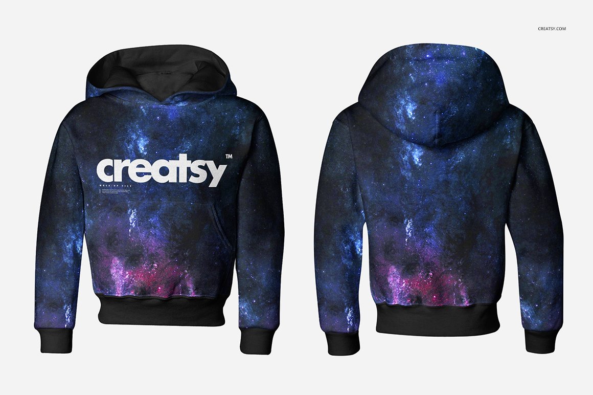 Kids Hoodie Mockup Set preview image.