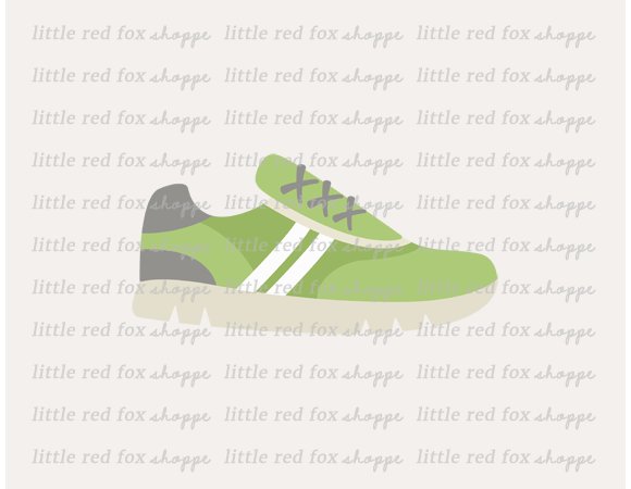 Athletic Shoe Clipart preview image.