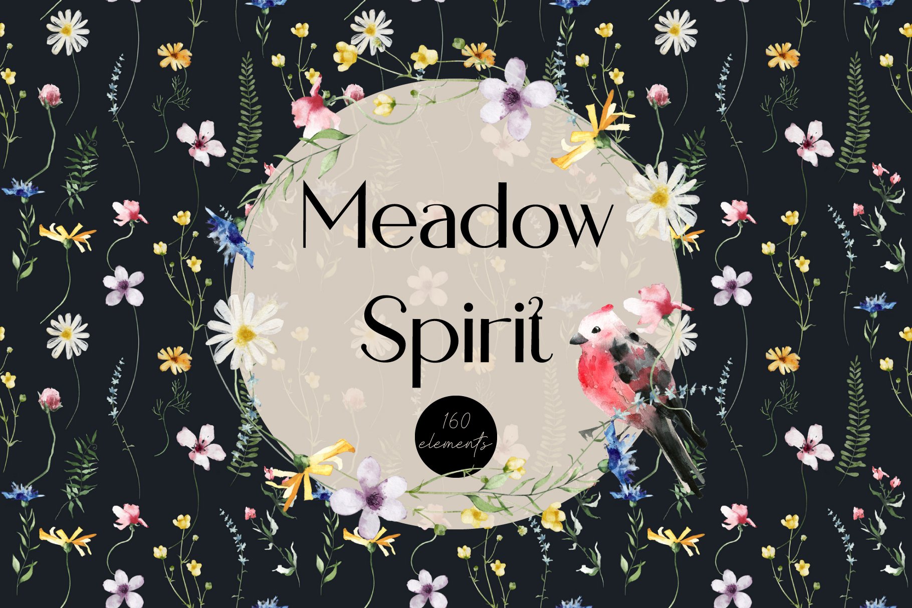 Meadow Spirit wild flowers set cover image.