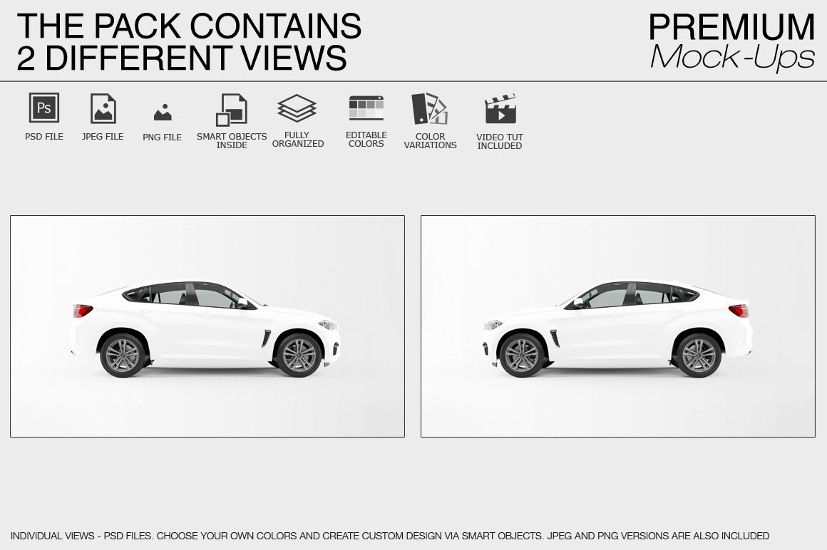 Sport Car Mockup preview image.