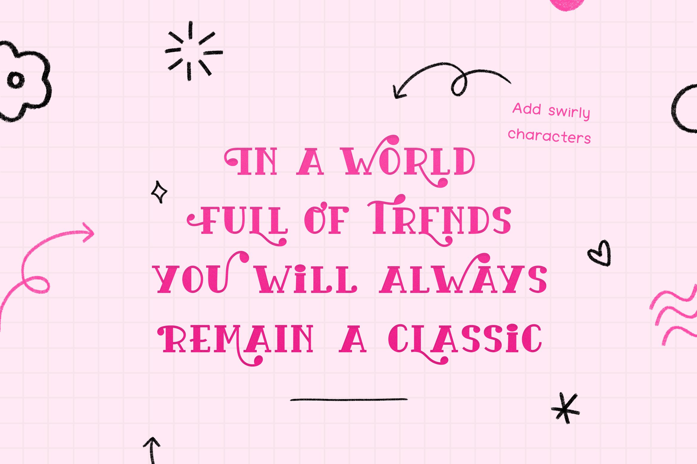 Love Hearts Font Duo preview image.