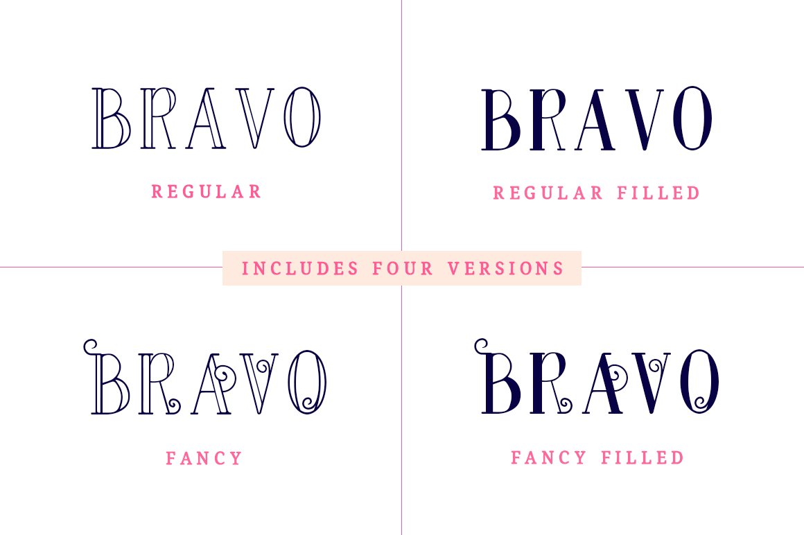Bravo Sir Font Family preview image.
