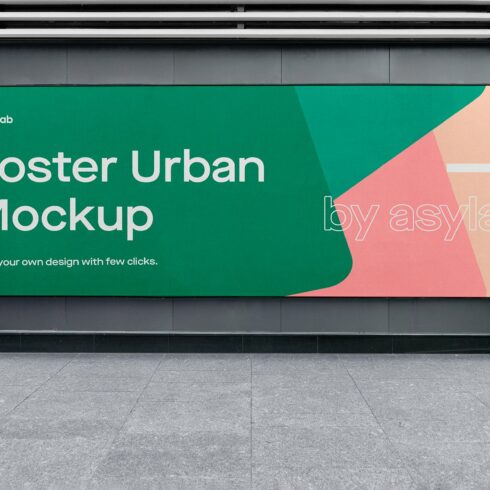 Urban Poster Street Mockup - PSD cover image.