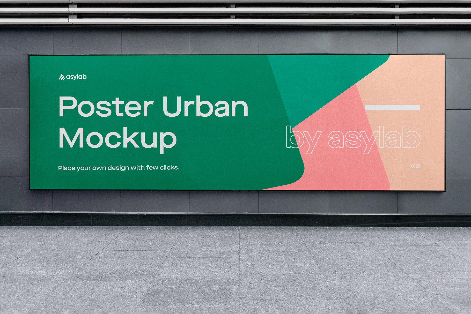 Urban Poster Street Mockup - PSD cover image.