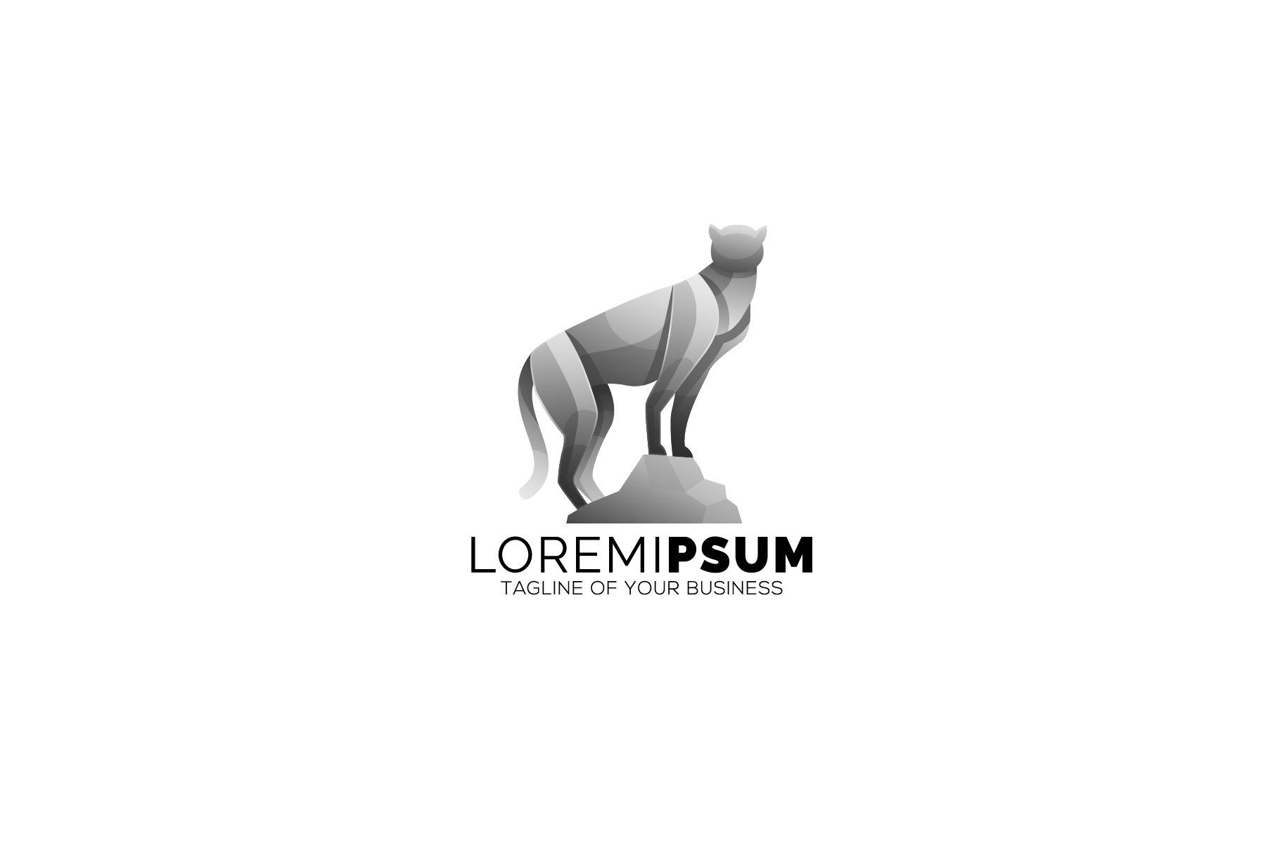 Leopard logo animals modern gradient cover image.