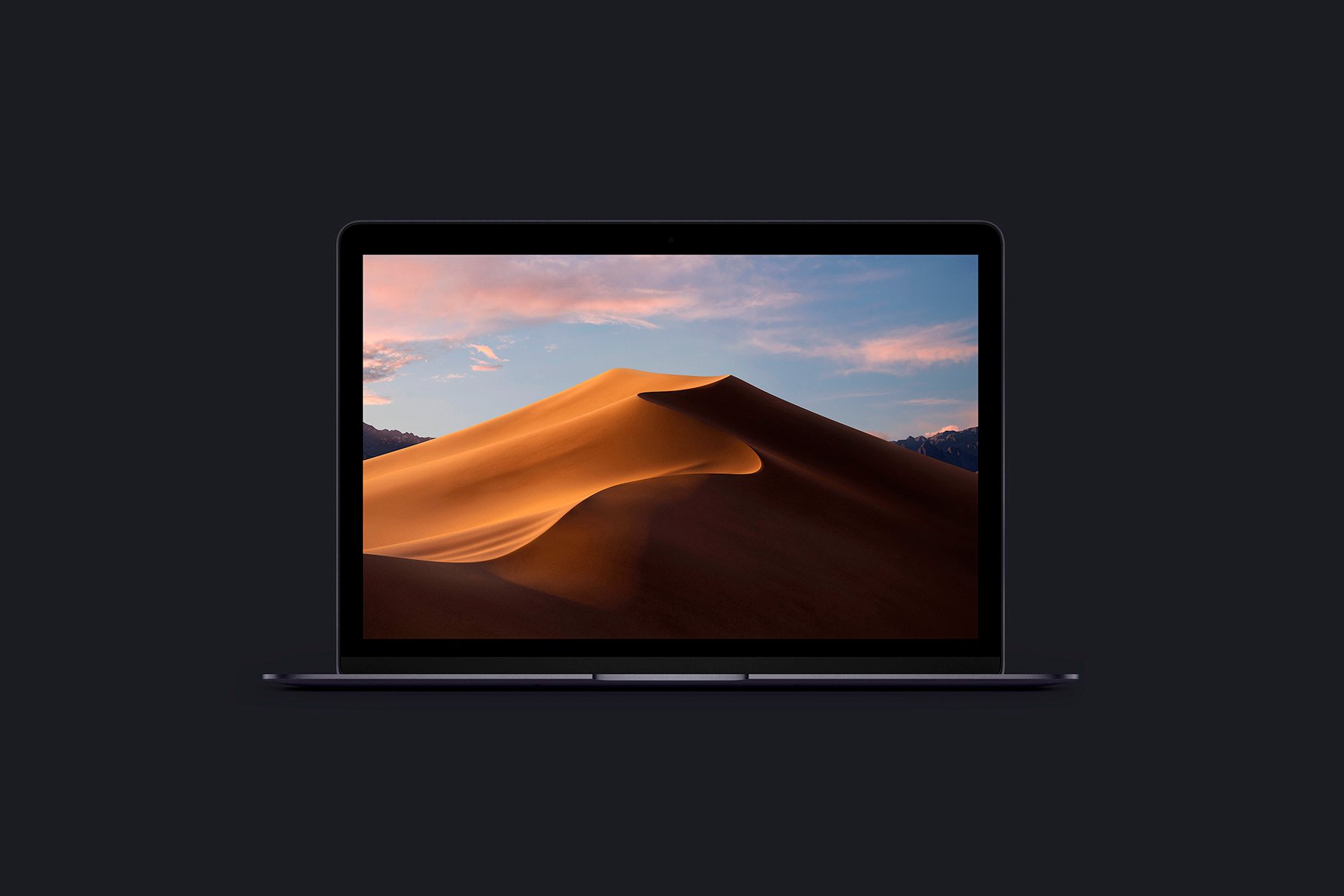MB Laptop 2018 Mockup preview image.