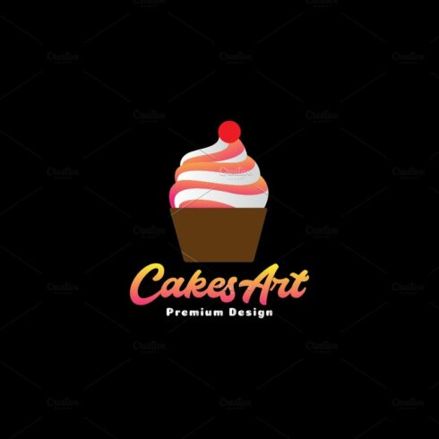 abstract colorful cupcake logo cover image.