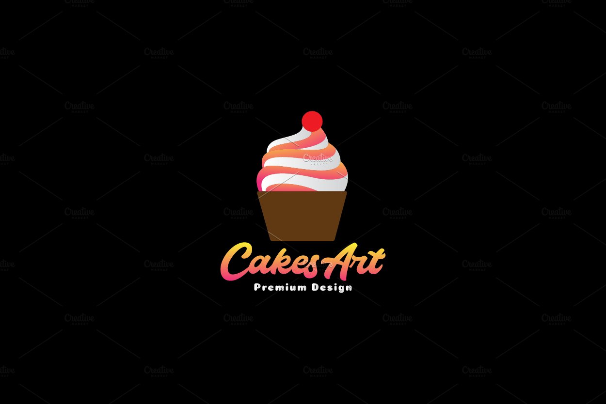 abstract colorful cupcake logo cover image.