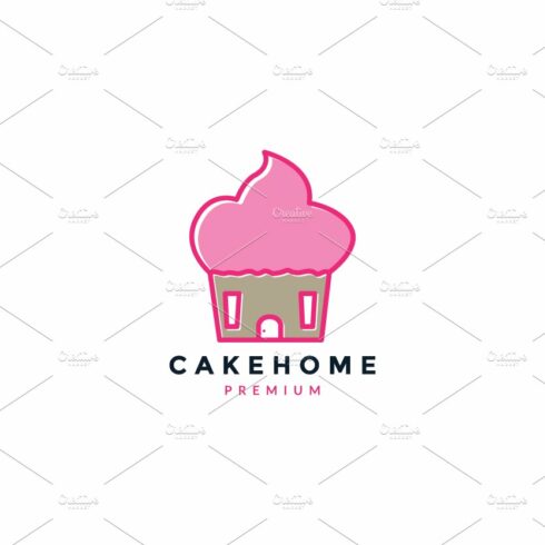 home house with cake colorful logo cover image.