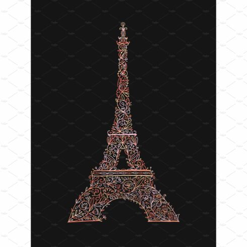 Stylized Eiffel Tower landmark in cover image.