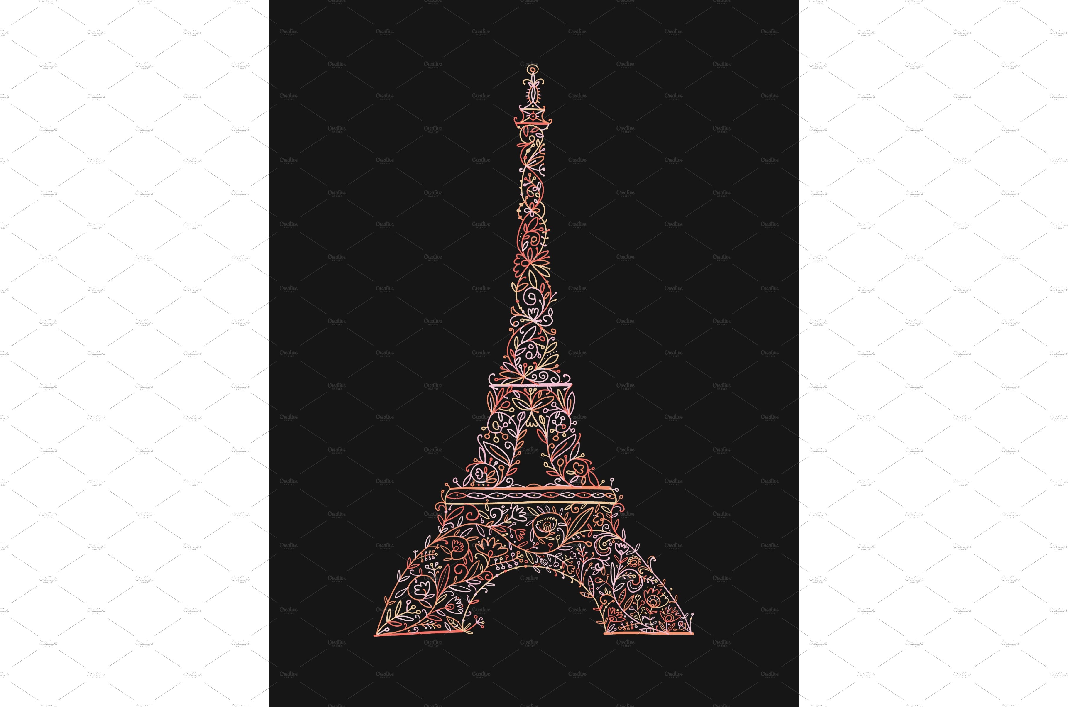 Stylized Eiffel Tower landmark in cover image.