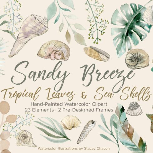 Sandy Breeze - Beachy Watercolor Set cover image.