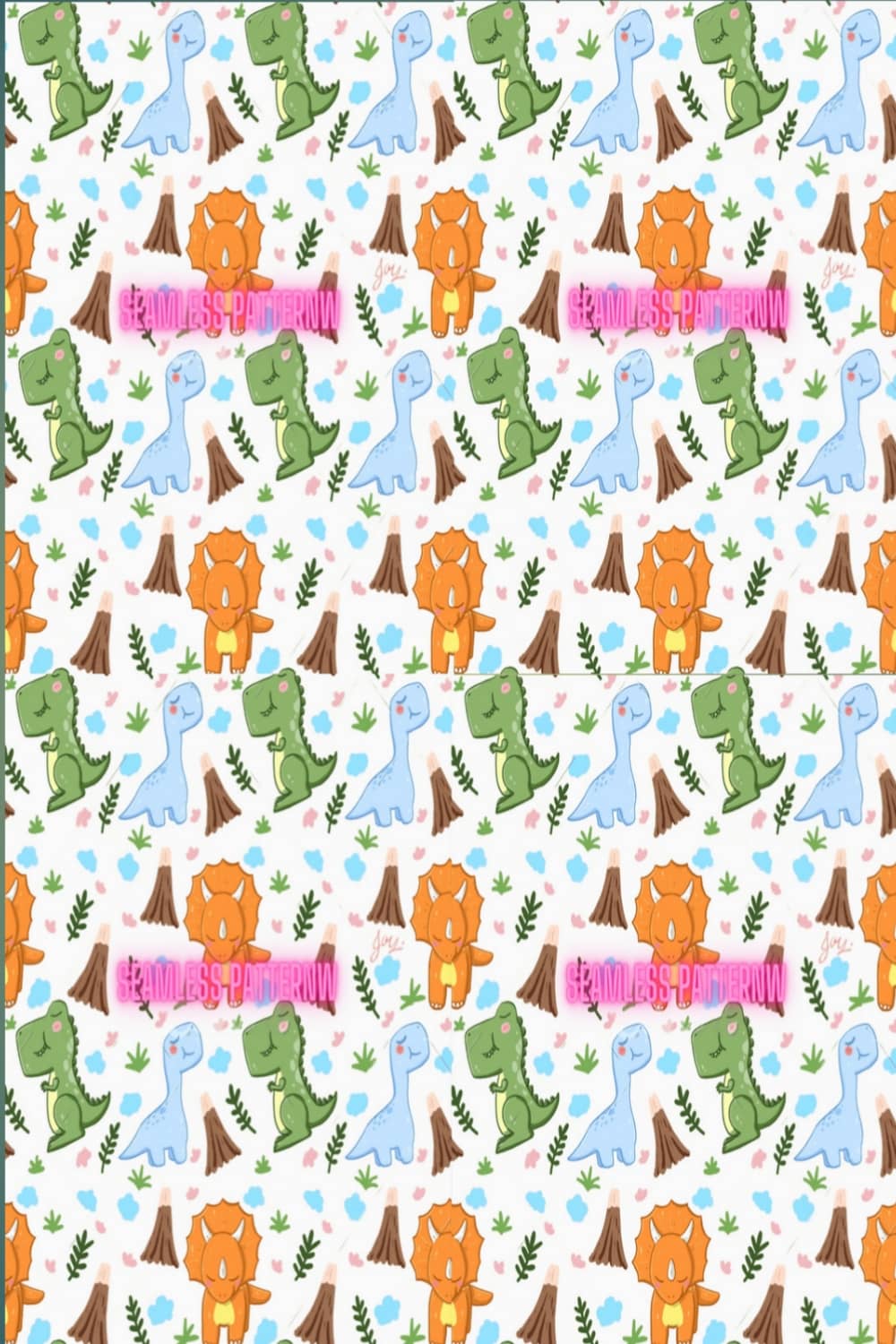 Seamless pattern Textures For Gift Wrapping & Kids Room Decor pinterest preview image.
