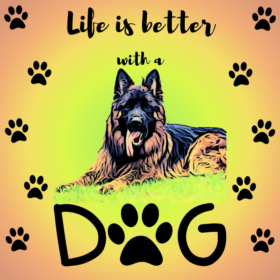 German Shepherd dog life is better with a dog preview image.