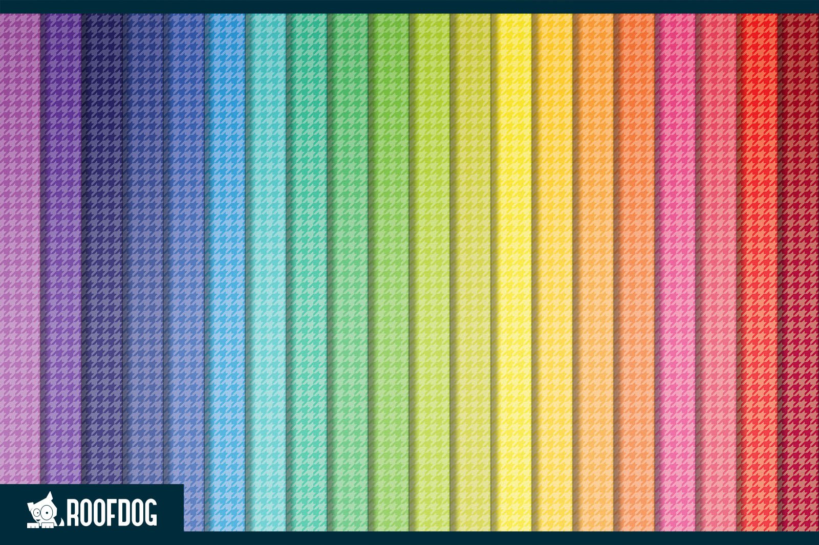 Rainbow houndstooth digital paper preview image.