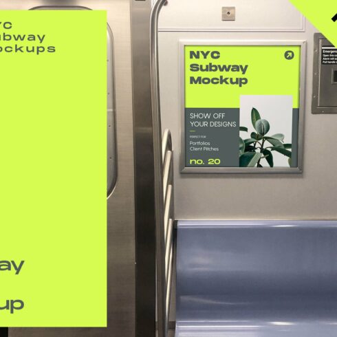 NYC Subway Ad Mockup cover image.