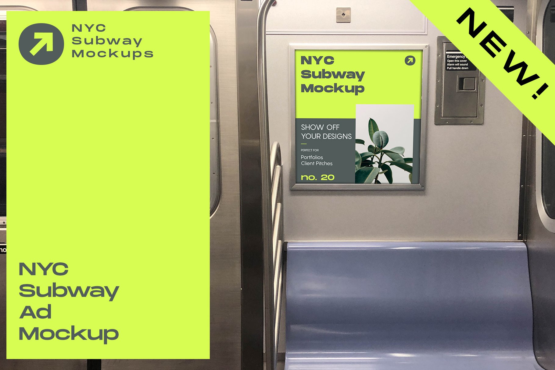 NYC Subway Ad Mockup cover image.