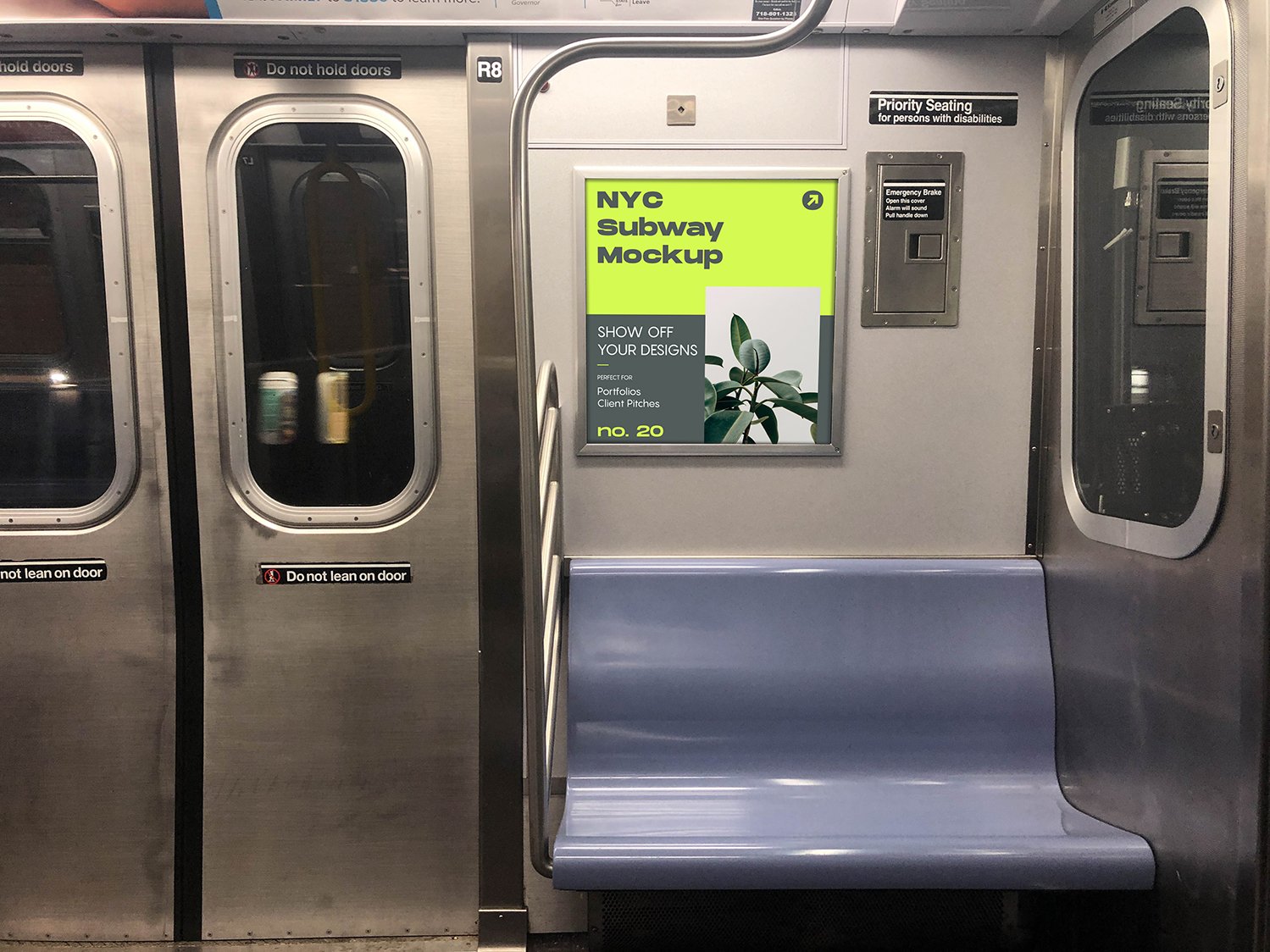 20 subway car ad mockup 407