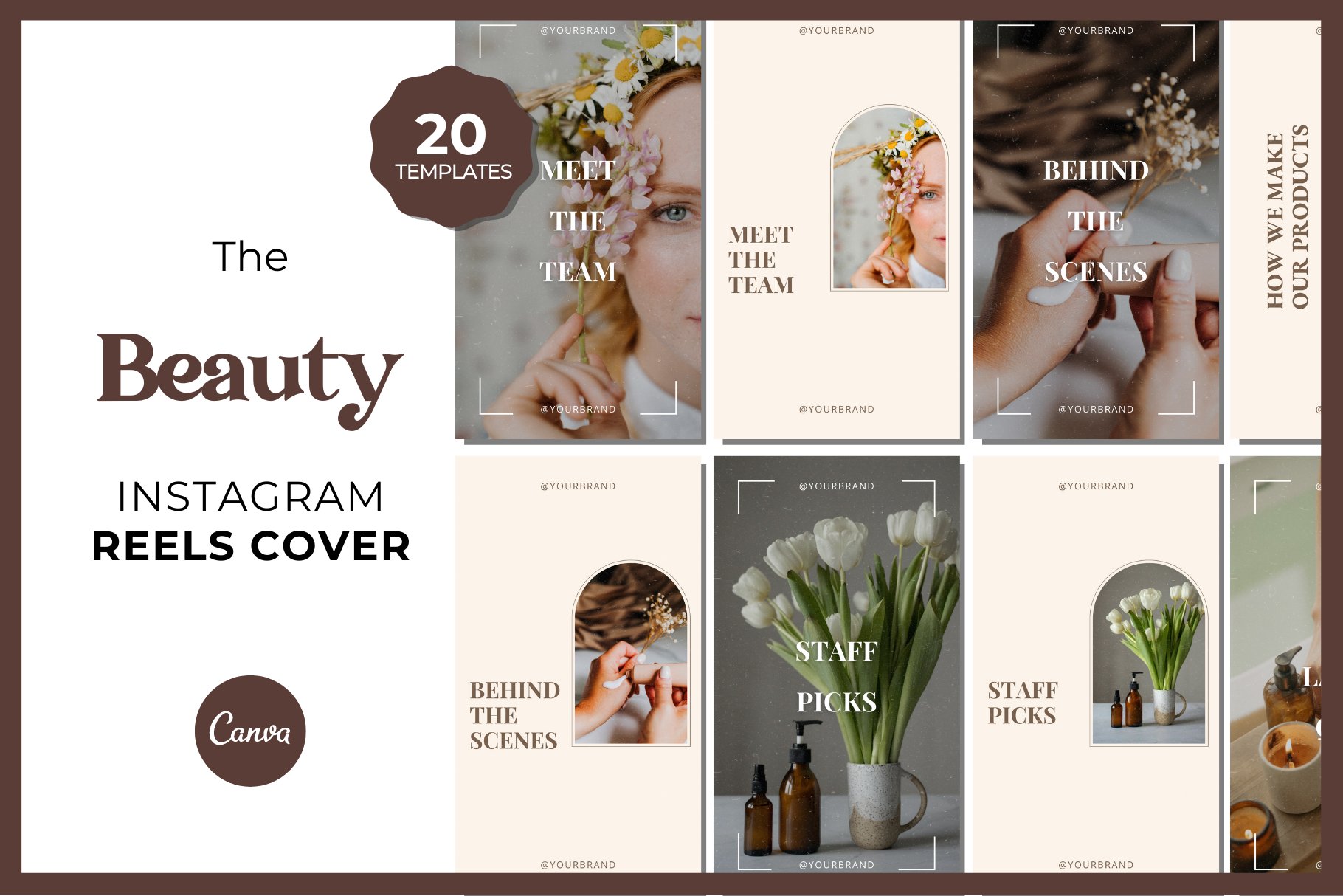 20 Beauty Instagram Reels Cover cover image.