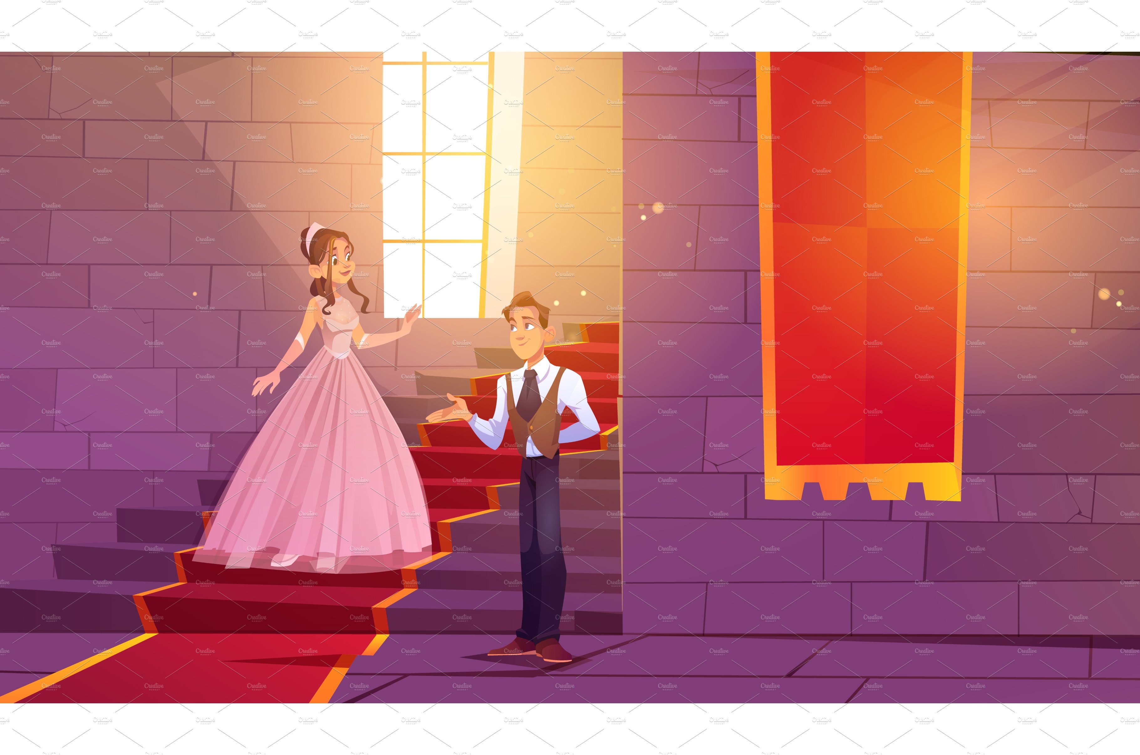Prince invite princess for dance in cover image.