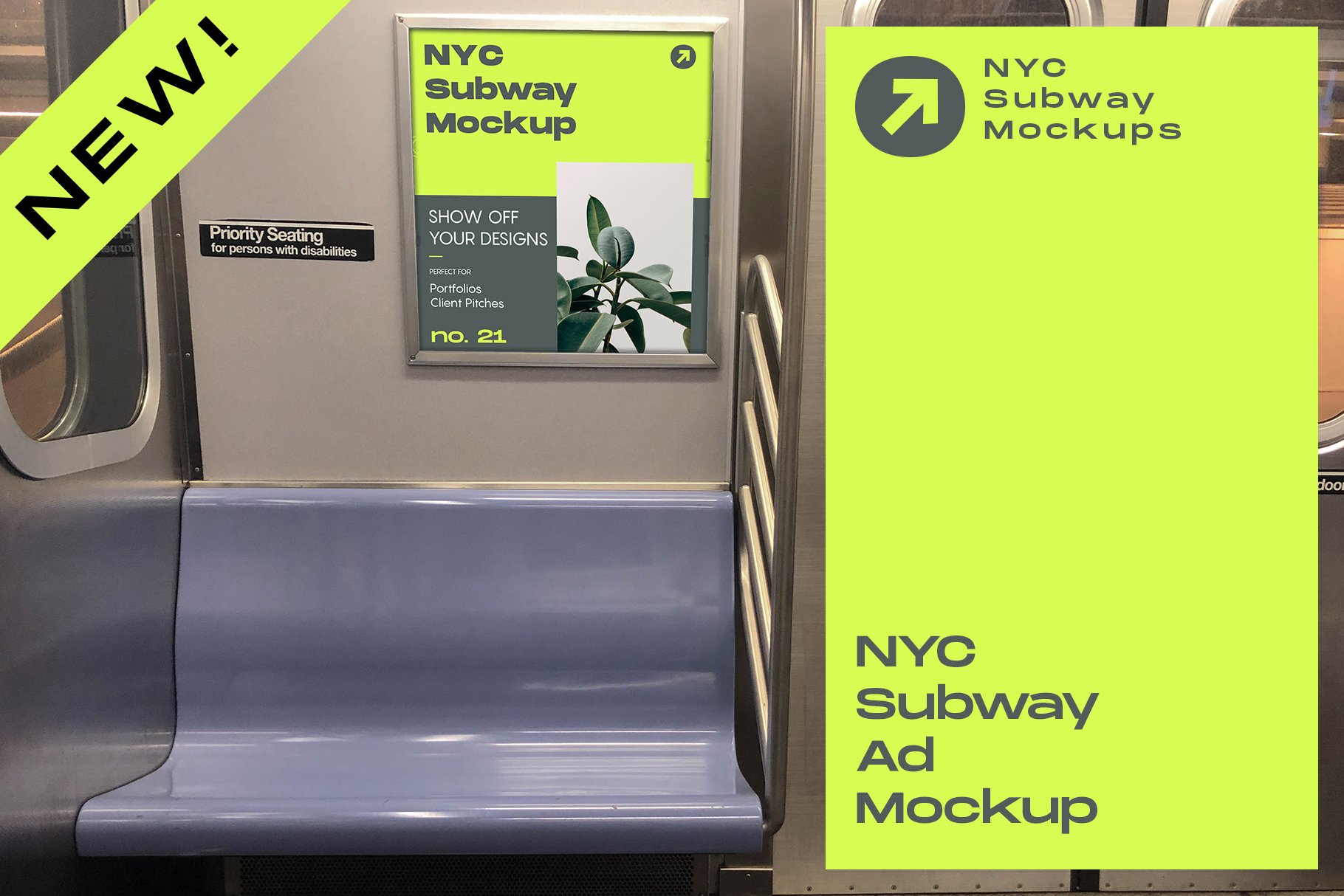 NYC Subway Ad Mockup cover image.