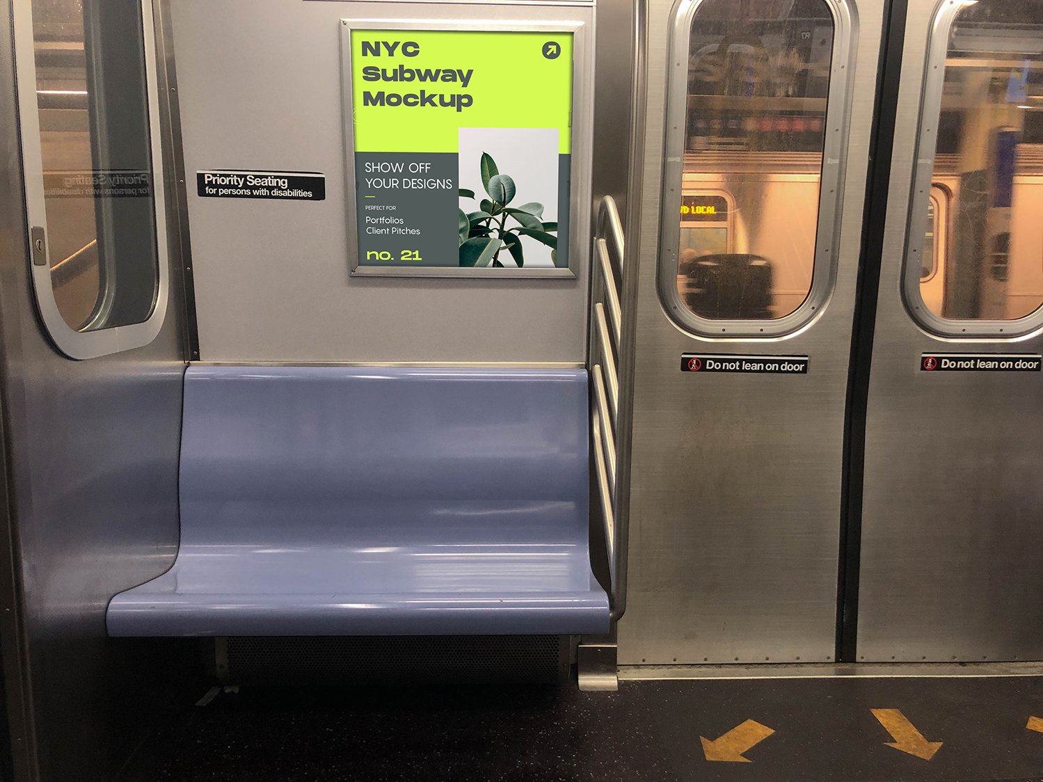 NYC Subway Ad Mockup preview image.