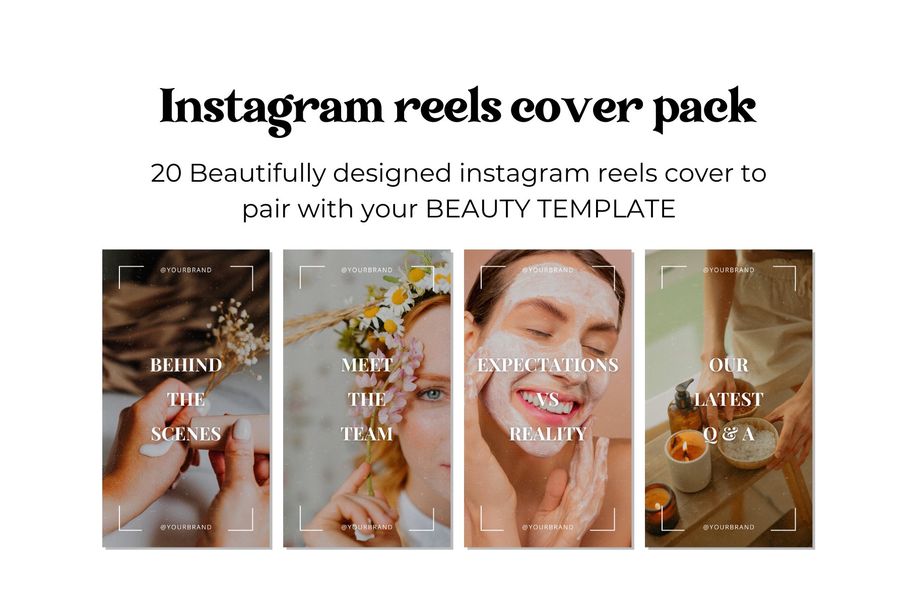 20 Beauty Instagram Reels Cover preview image.