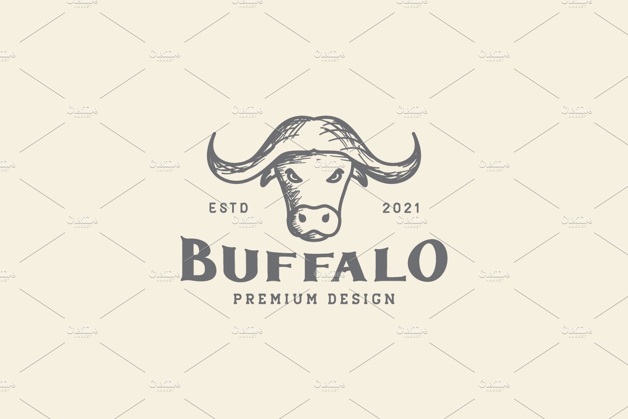 buffalo head engraved strong logo cover image.