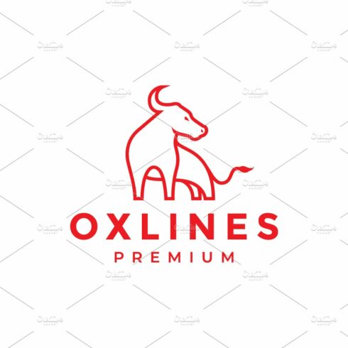 ox or buffalo line minimalist logo cover image.