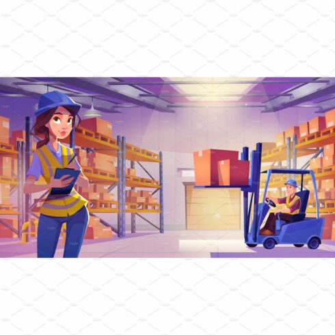 Warehouse workers, storehouse cover image.
