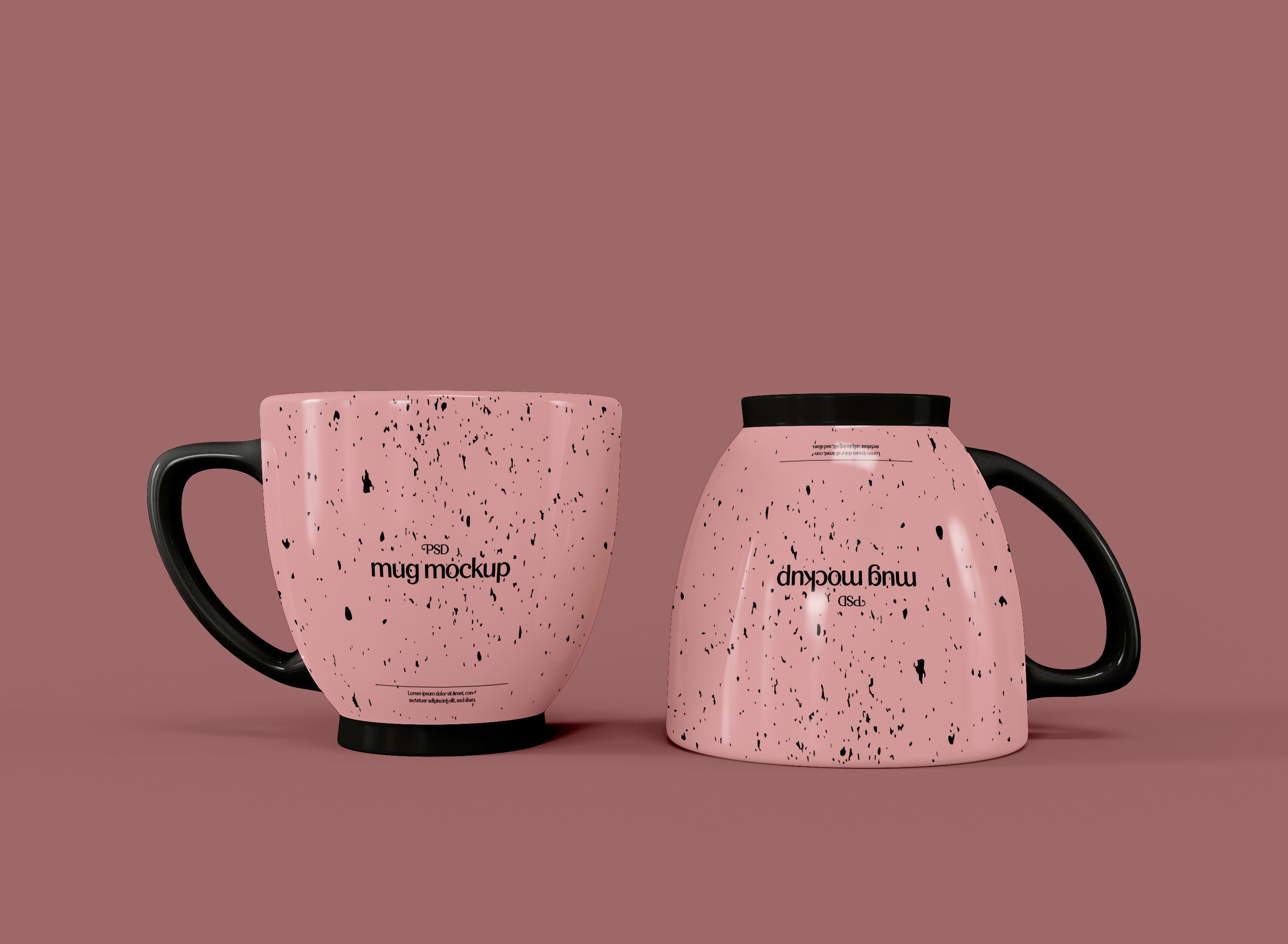 Ceramic Mugs Mockup cover image.