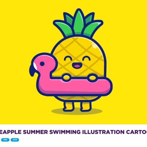 Cute Pineapple Summer Swimming cover image.