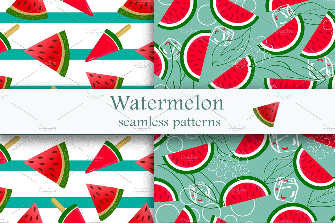 Two watermelon patterns. cover image.