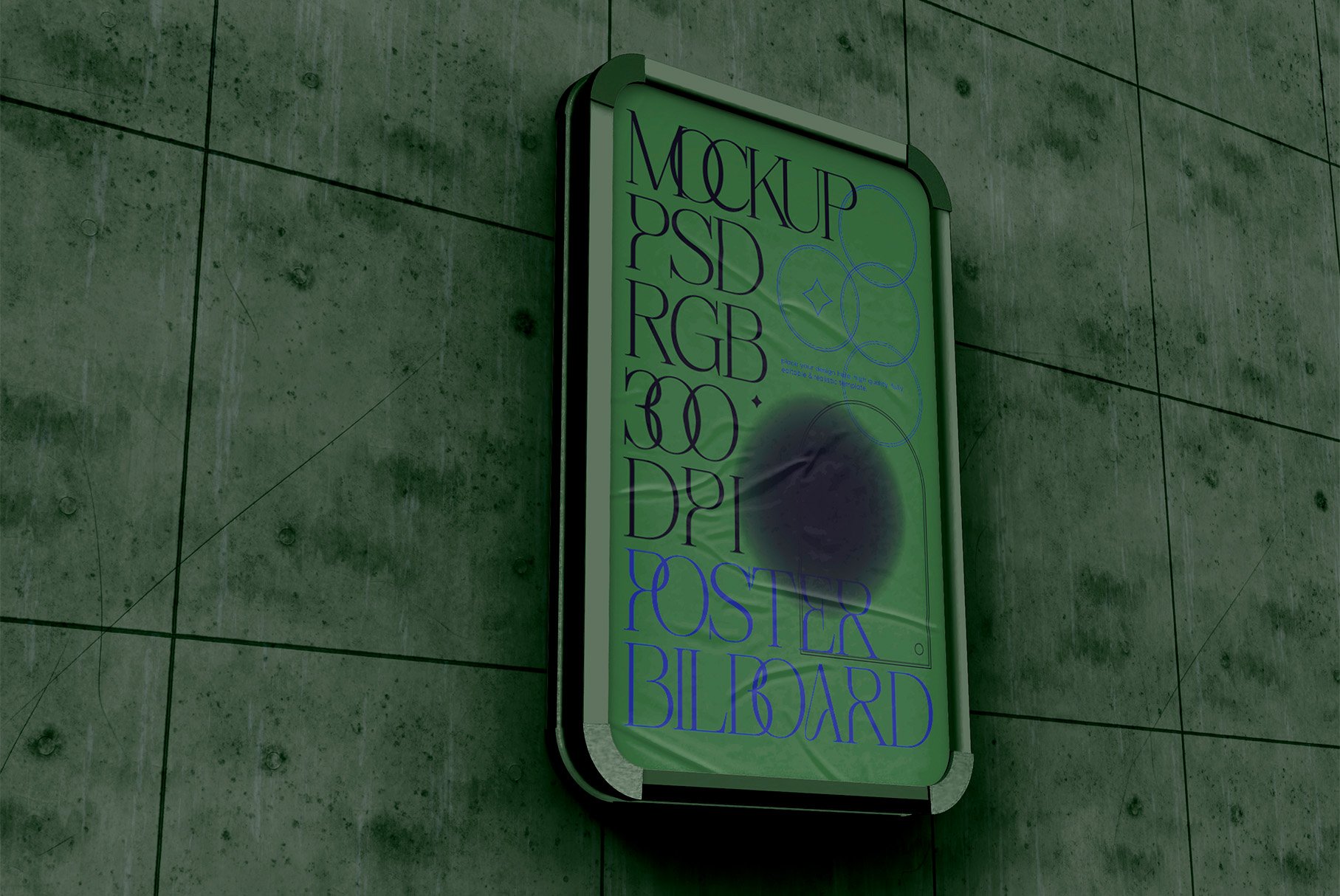 3d Outdoor Ad Poster Mockup preview image.