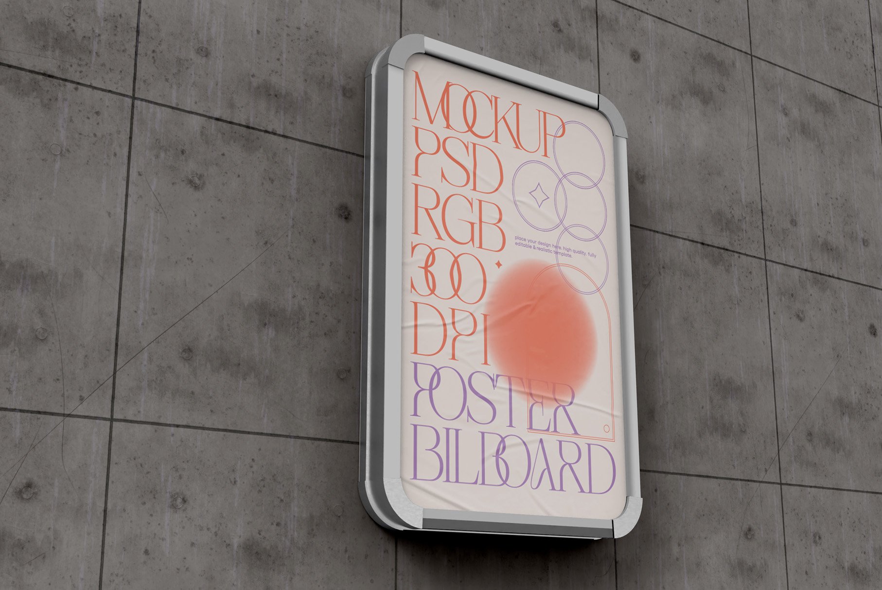 3d Outdoor Ad Poster Mockup cover image.