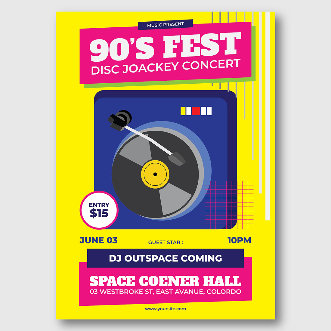 90's Fest DJ Concert preview image.