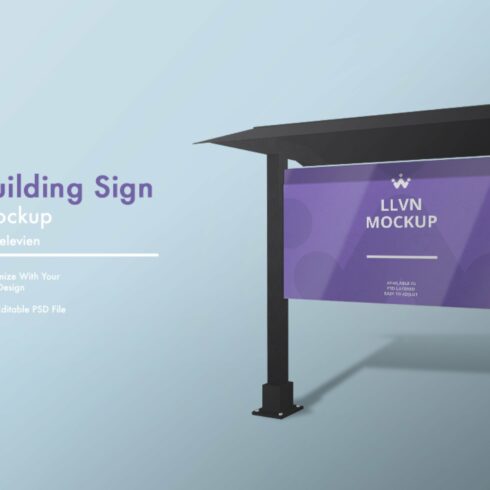 building sign mockup cover image.