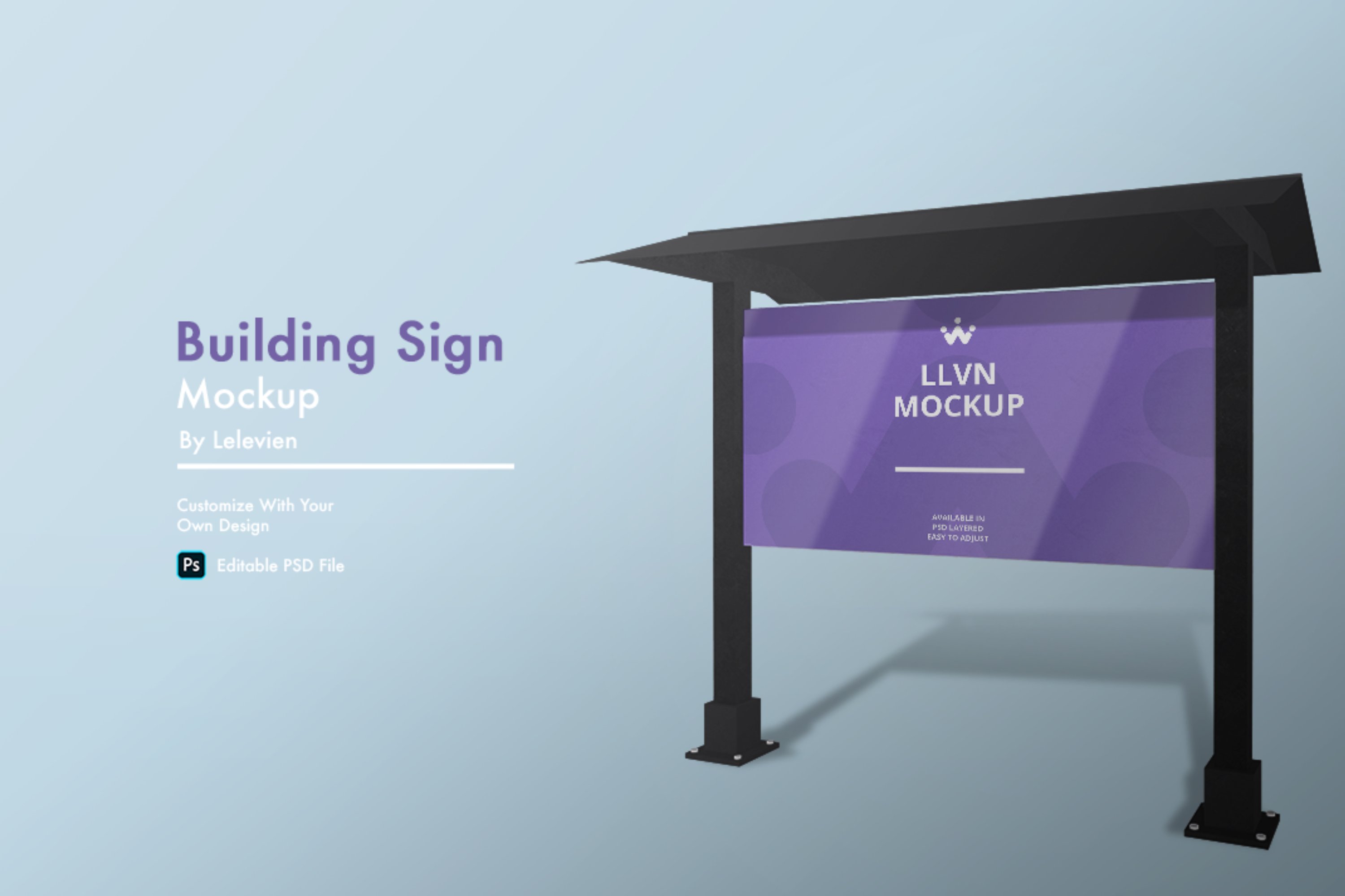 building sign mockup cover image.