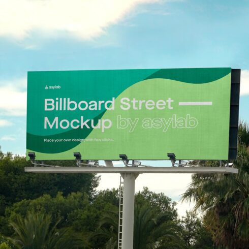 Billboard Urban Street Mockup - PSD cover image.