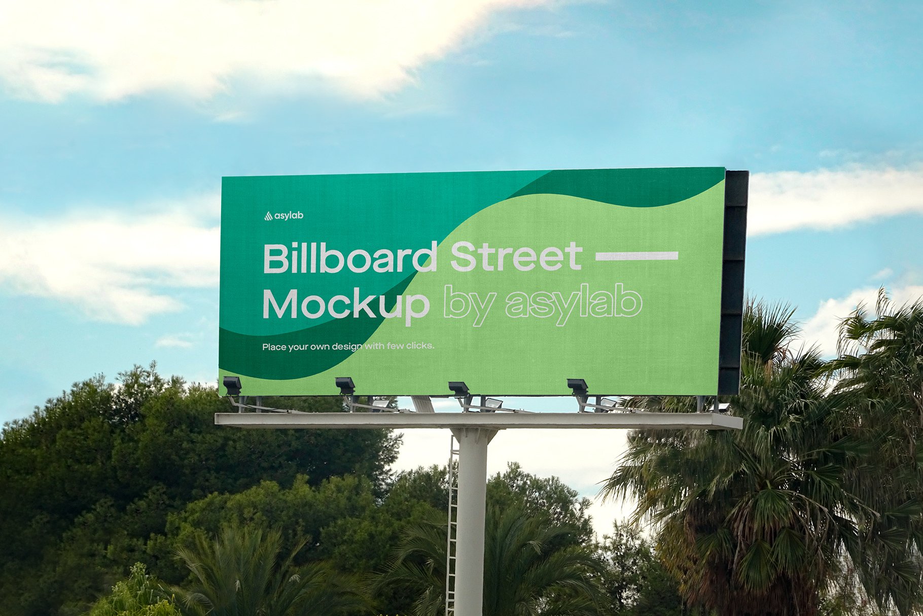 Billboard Urban Street Mockup - PSD cover image.