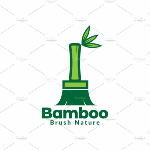 green bamboo brush or broom logo cover image.