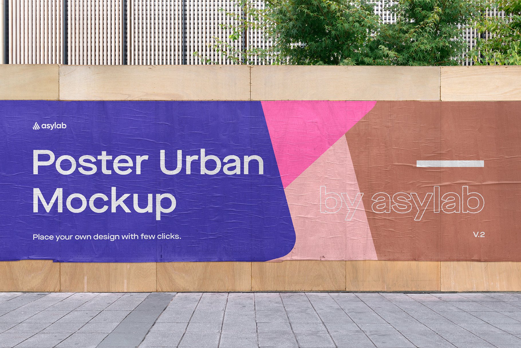 Urban Poster Street Mockup - PSD cover image.