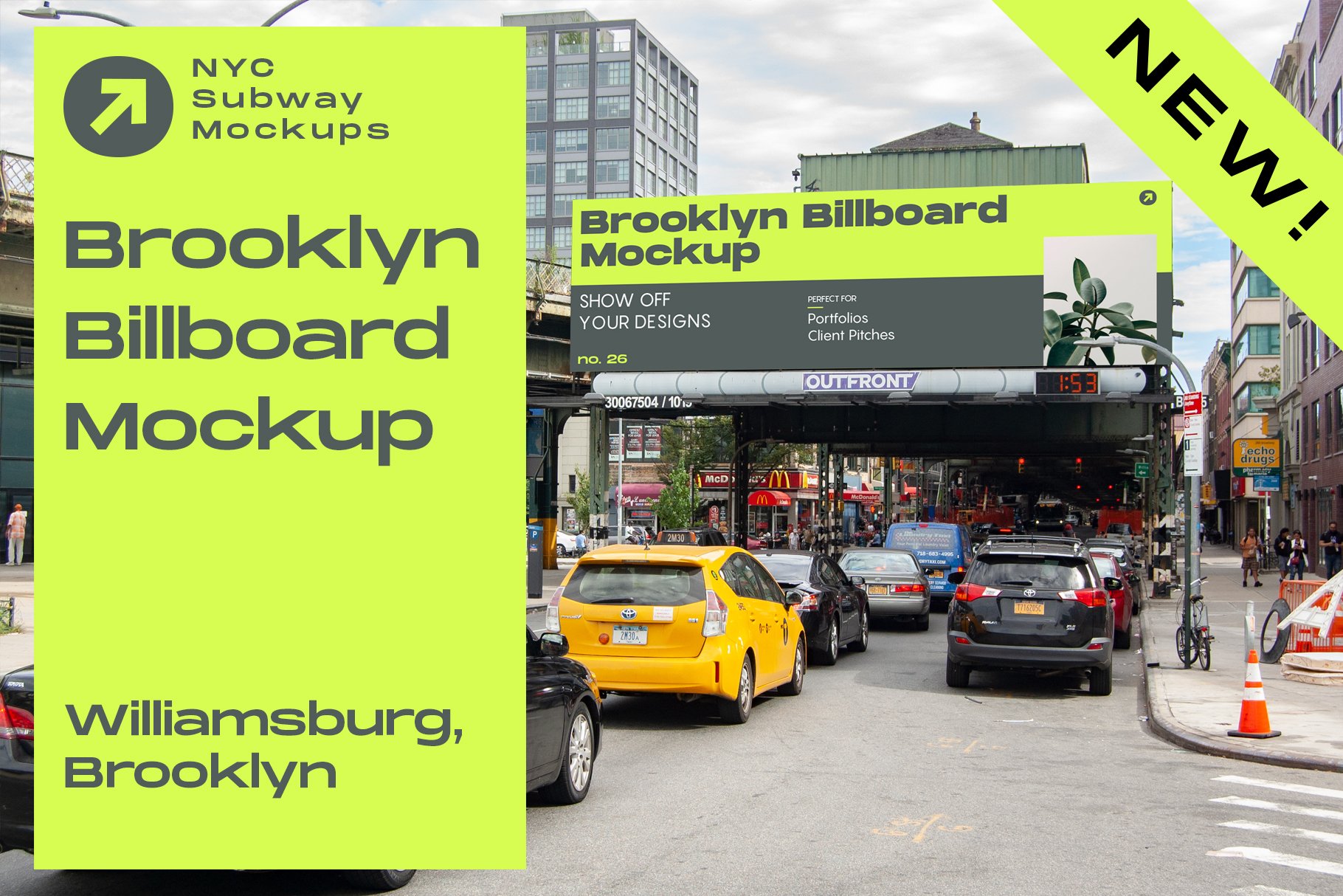 Brooklyn Billboard Mockup cover image.