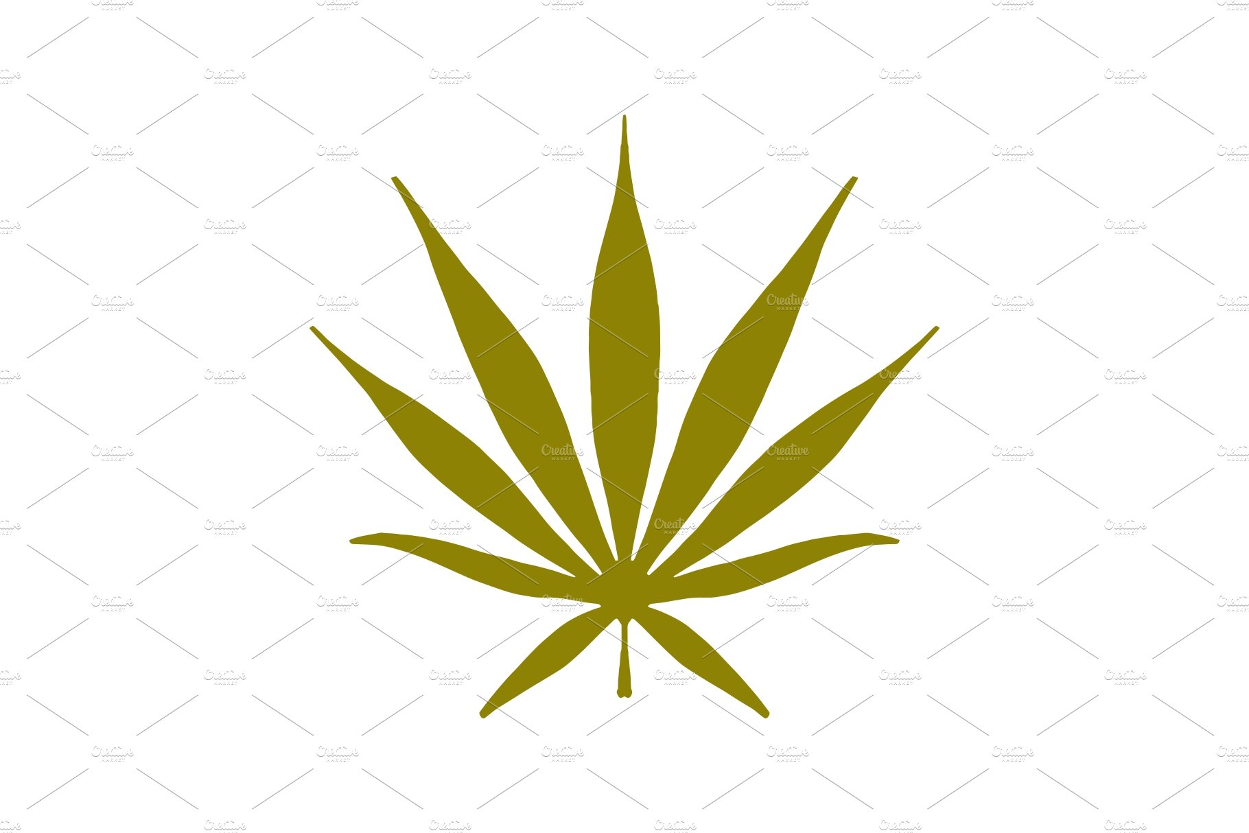sativa cannabis logo vector icon cover image.