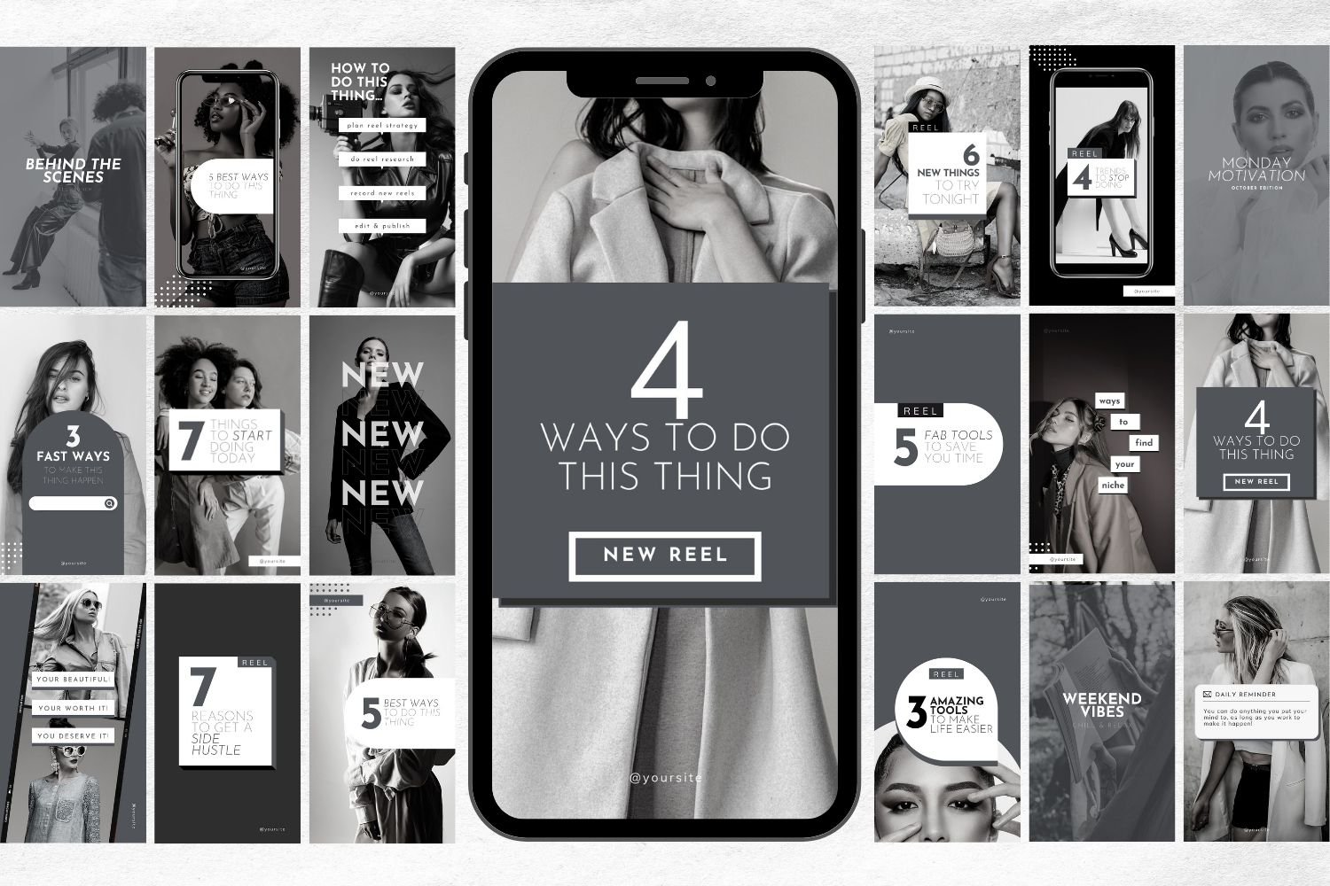 18 Instagram Reel Cover Templates preview image.